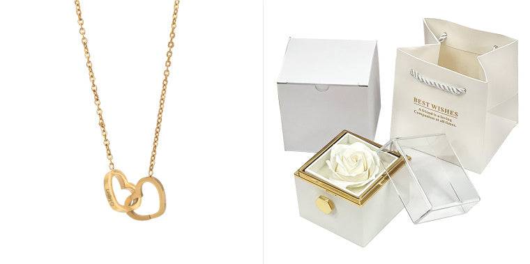 "Rotating Rose Jewelry Gift Box – A Romantic Surprise for Her"