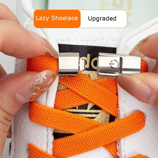 "Press Lock Elastic Shoelaces: No Tying, All Comfort"