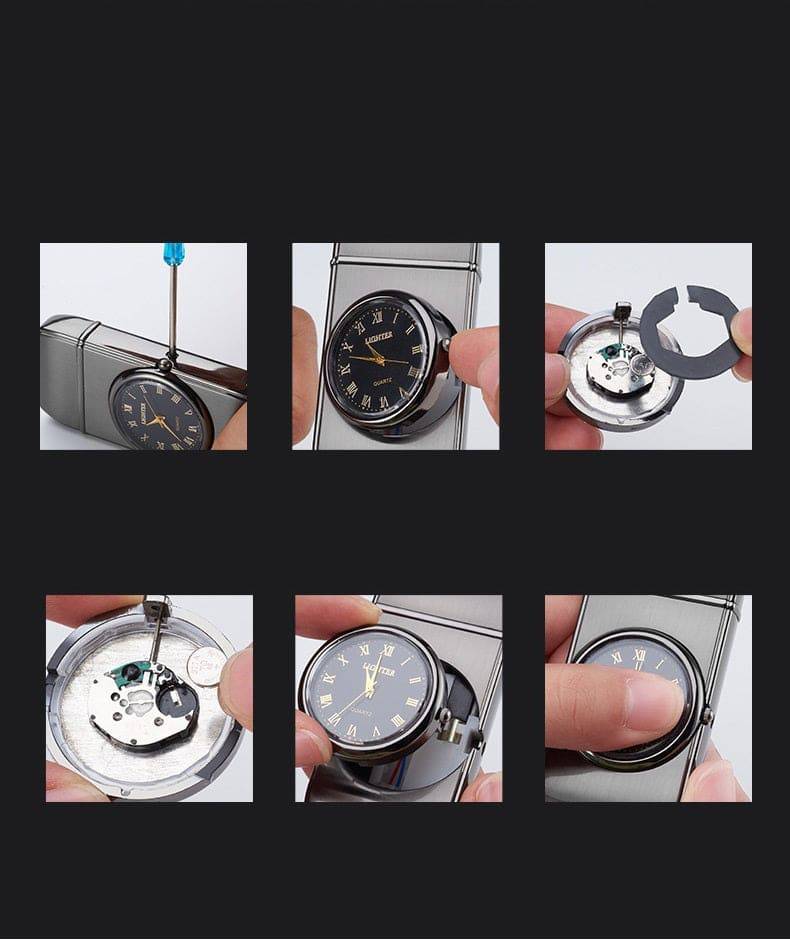 "A Timepiece with a Spark: Multifunctional Watch and Cigarette Lighter Gift"