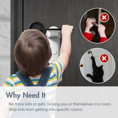 "Child Safety Door Lever Lock: Easy Installation to Keep Kids and Pets Safe" - Keep Life Simple