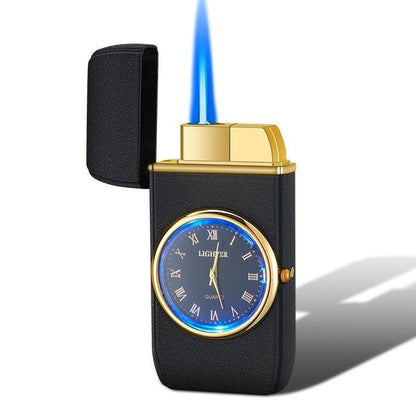 "A Timepiece with a Spark: Multifunctional Watch and Cigarette Lighter Gift"