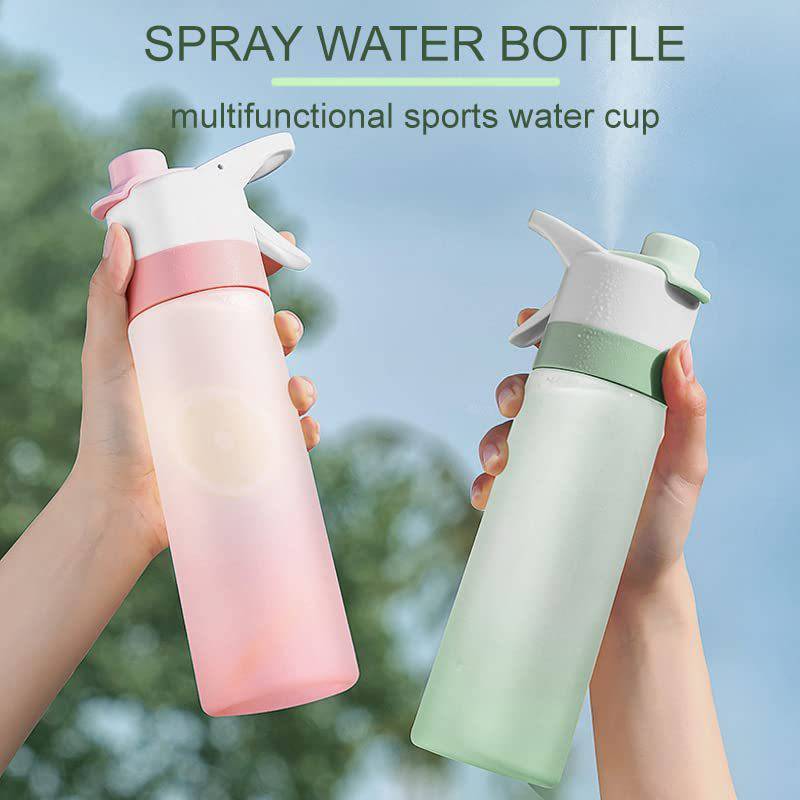 Spray Water Bottle For Outdoor Sport Fitness Water Cup Large Capacity Spray Bottle Drinkware Travel Bottles Kitchen Gadgets Eco-Friendly Large CapacitySpray Water Bottle - Keep Life Simple