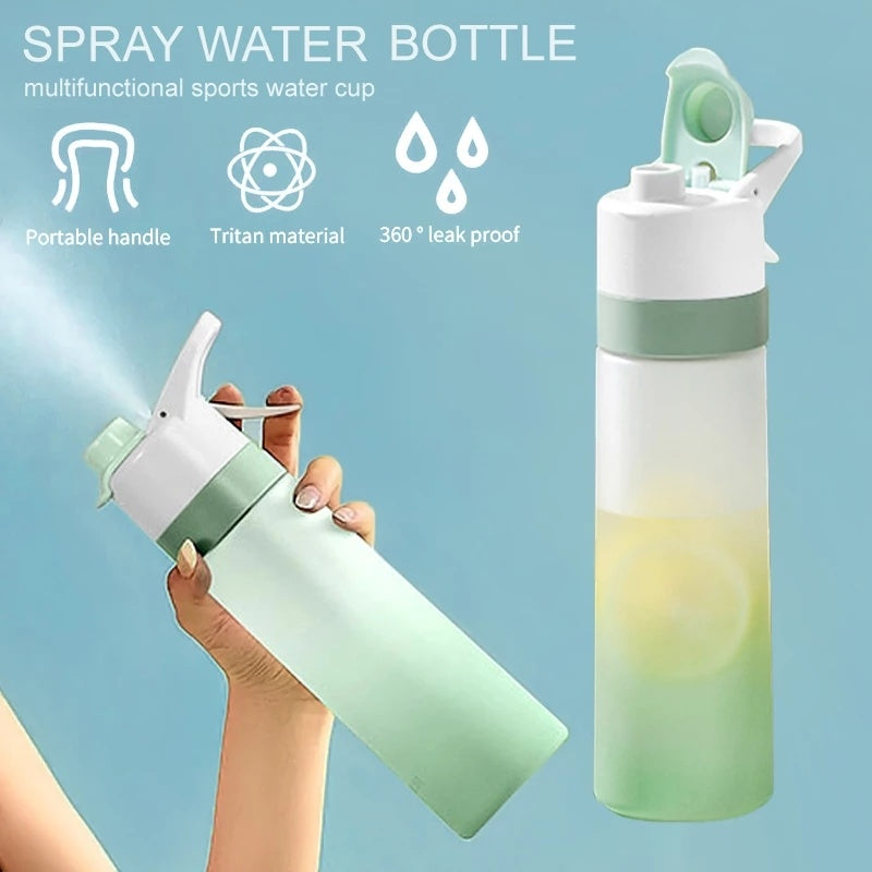 Spray Water Bottle For Outdoor Sport Fitness Water Cup Large Capacity Spray Bottle Drinkware Travel Bottles Kitchen Gadgets Eco-Friendly Large CapacitySpray Water Bottle - Keep Life Simple