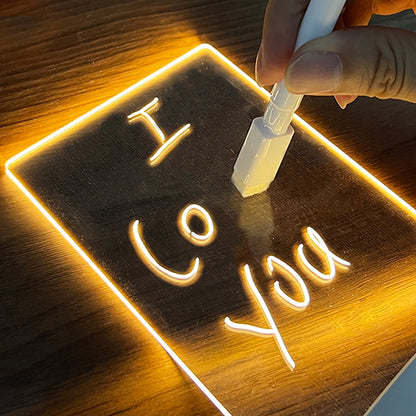 "LED Message Board Night Light – Write, Glow & Express!"