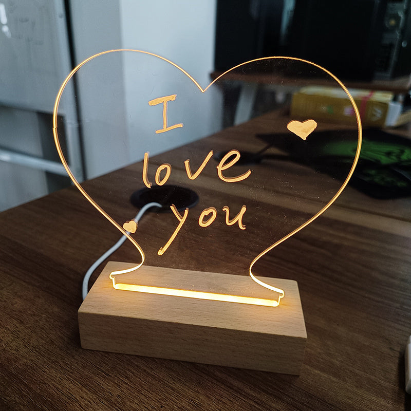 "LED Message Board Night Light – Write, Glow & Express!"