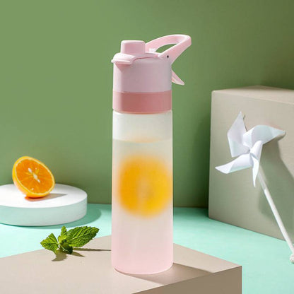 Spray Water Bottle For Outdoor Sport Fitness Water Cup Large Capacity Spray Bottle Drinkware Travel Bottles Kitchen Gadgets Eco-Friendly Large CapacitySpray Water Bottle - Keep Life Simple